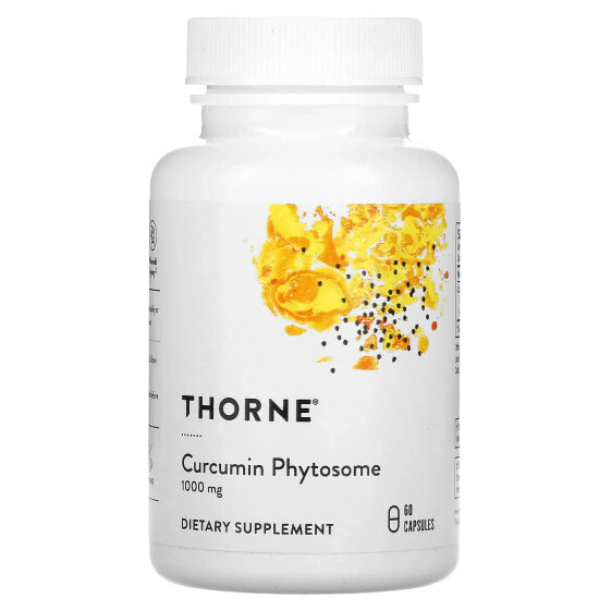 Thorne, фитосомы куркумина, 1000 мг, 60 капсул