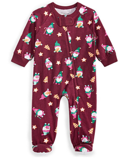 Baby Gnomes Cotton Footed Pajamas, Created for Macy's