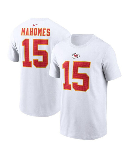 Men's Patrick Mahomes White Kansas City Chiefs Player Name and Number T-shirt