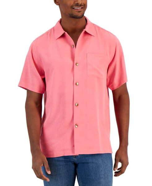 Men's Al Fresco Tropics Silk Short-Sleeve Shirt