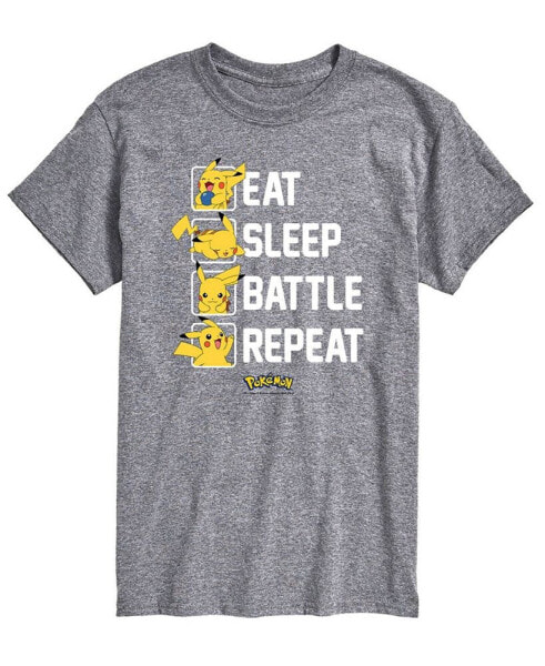 Men's Pokemon Eat Sleep Battle Graphic T-shirt