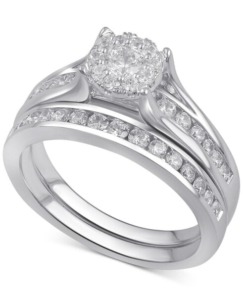 Diamond Bridal Channel Set (1 ct. t.w.) in 14k White, Yellow or Rose Gold