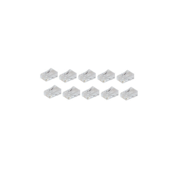 ShiverPeaks BS72051-10 - RJ-45 - White - Male - Straight - Gold - 10 pc(s)