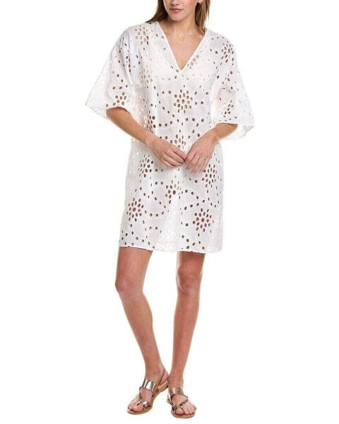 Natori Eyelet Cover-Up Women's White Xs