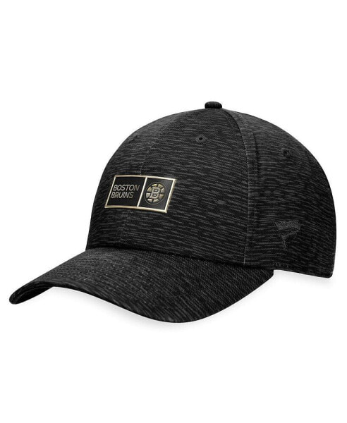 Men's Black Boston Bruins Authentic Pro Road Adjustable Hat