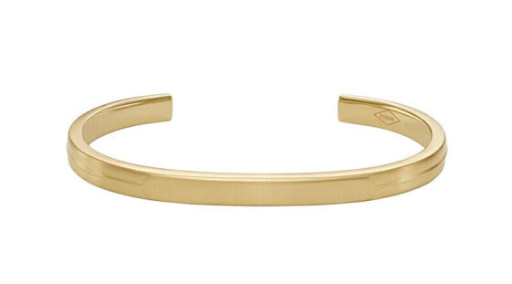Open solid gold plated bracelet JF04557710