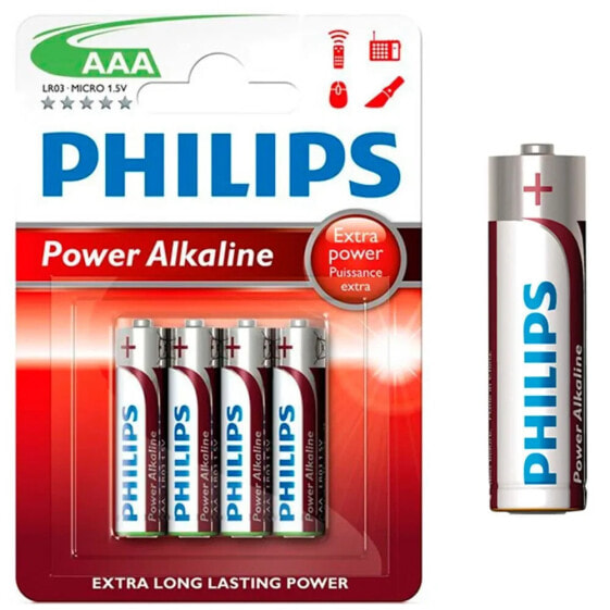 PHILIPS IR03 AAA Alkaline Battery 4 Units