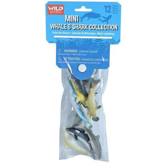 Фигурка WILD REPUBLIC Mini Whale And Shark Collection Figure, Ocean Sea Life Collection (Коллекция океанских существ)