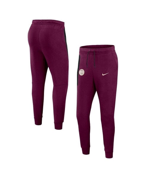 Men's Burgundy Paris Saint-Germain 2024/25 Tech Fleece Jogger Pants