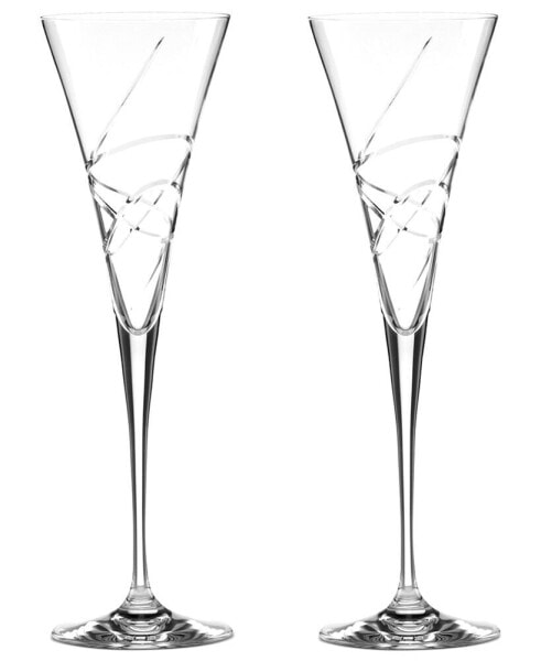 Stemware, Adorn Toasting Flutes, Set of 2