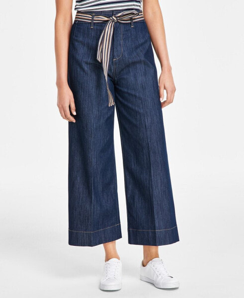 Women's Cropped Wide-Leg Jeans