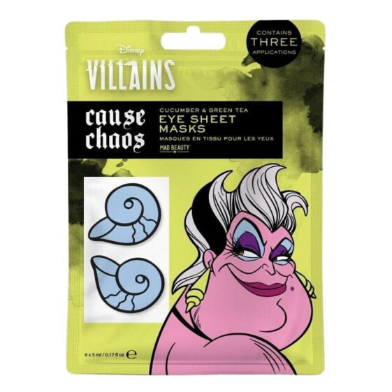 Маска для области вокруг глаз Mad Beauty Disney Villains Ursula (6 x 5 ml)
