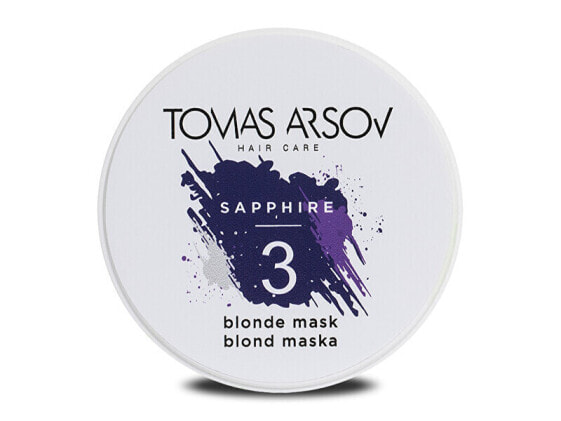 The mask suppresses yellow and golden hair tones Sapphire ( Blonde Mask) 100 ml