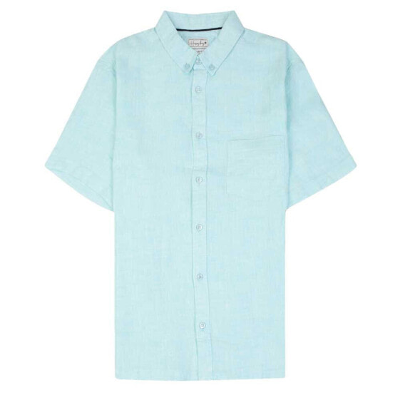 HAPPY BAY Blue glass breeze short sleeve shirt