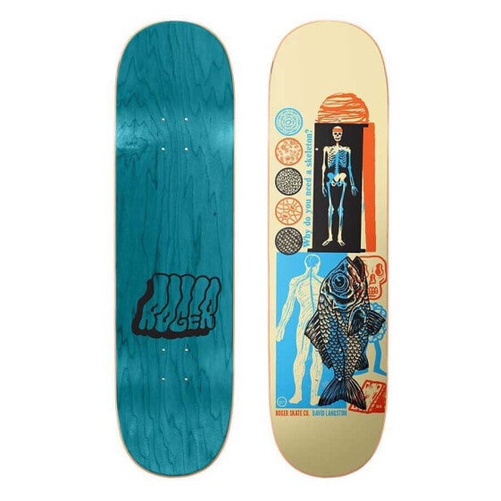 ROGER Skeleton David Langston 8.25´´x31.65´´ High Concave Square Skateboard Deck