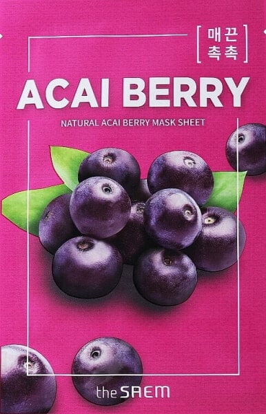 Tuchmaske für das Gesicht mit Acai-Berry