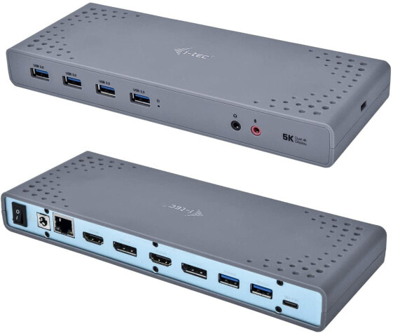 i-tec USB-C/A 4K Dual Display Docking Station 2X HDMI und 2X Display Port 5K Unterstützung & VESA-Dockingstationshalter für CADUA4KDOCKPDL, CADUAL4KDOCK, TB3CDUALDPDOCKPD, C31TRIPLEDOCKPD