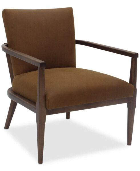 Henwick 28" Leather Accent Chair, Created for Macy's