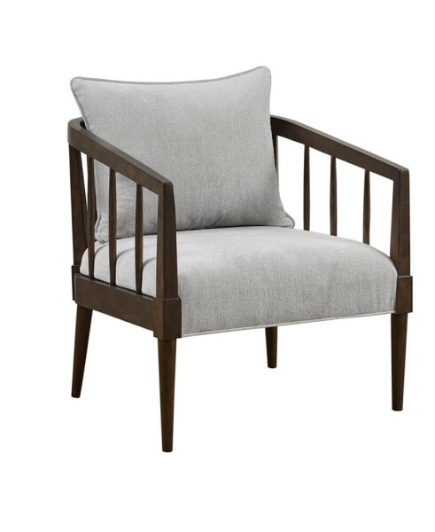 29" Josefine Wide Spindle Accent Armchair with Removable Back Pillow