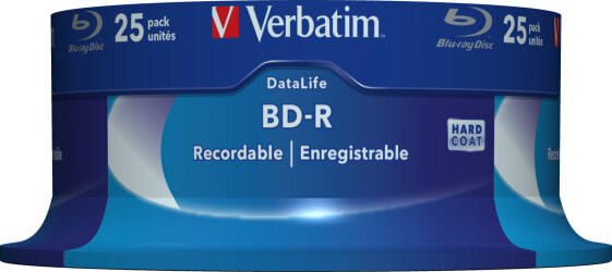 Verbatim Datalife 6x - 25 GB - BD-R - Spindle - 25 pc(s)
