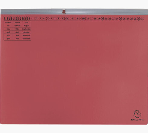 Exacompta 370203B - Conventional file folder - Carton - Red - 320 g/m² - 265 mm - 316 mm