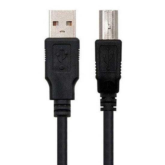 NANOCABLE USB A 2.0 Male To USB B 2.0 Male 3 m USB Cable