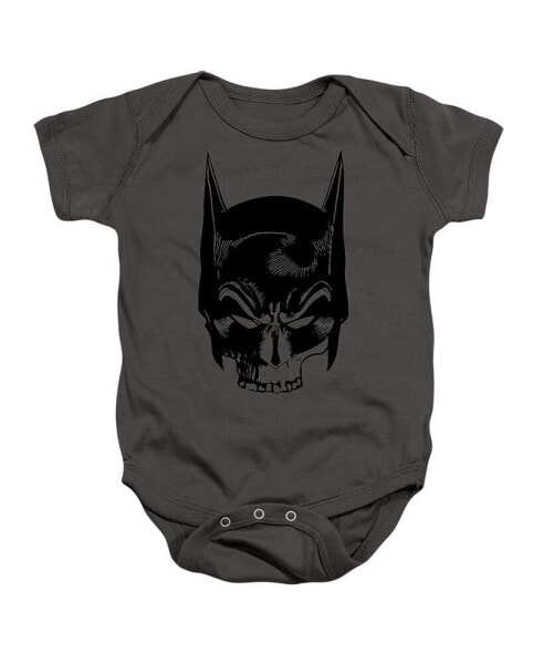 Baby Girls Baby Skull On Gray Snapsuit