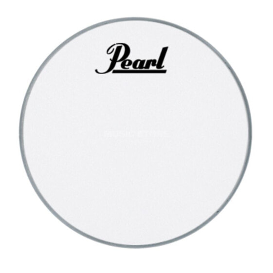 Pearl Bass Drum Front Head 18", white, w/logo