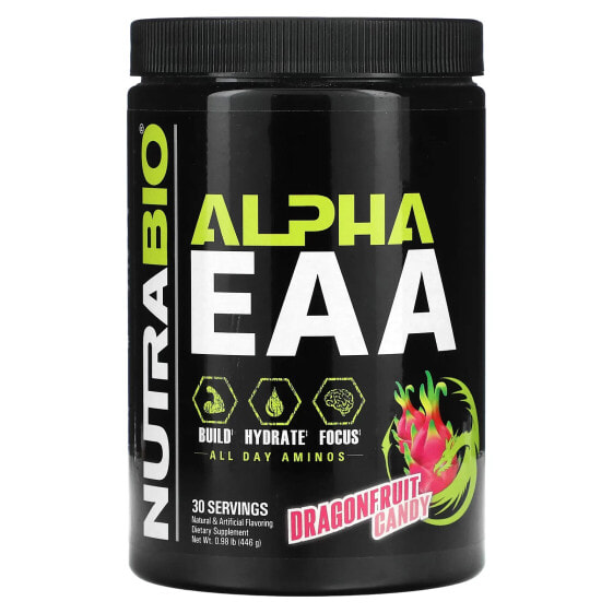 Аминокислоты NutraBio Alpha EAA, Grape Berry Crush, 0.98 фунтов (444 г)