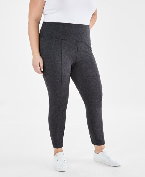 Plus Size Pull-On Ponté Knit Pants, Created for Macy's