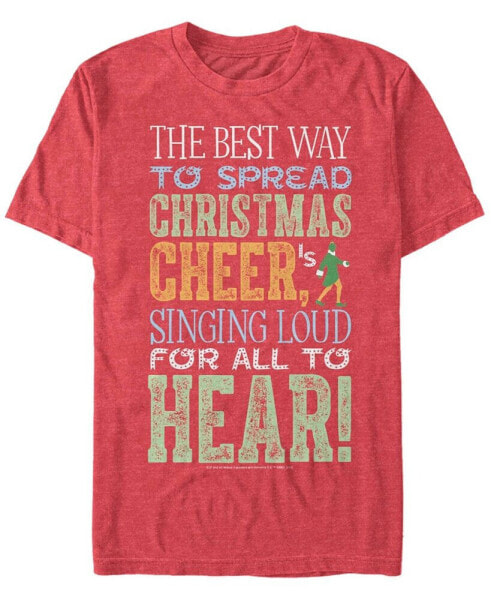 Men's Elf Sing For Cheer Short Sleeve T-shirt