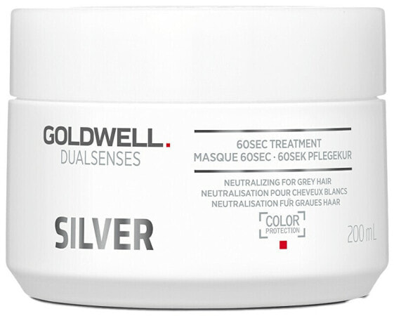 Mask for blonde and gray hair Silver (60sec Treatment)