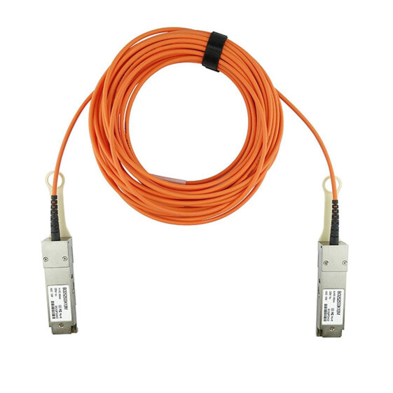 BlueOptics 40G-QSFP-QSFP-AOC-1001-BO - 10 m - QSFP - QSFP - Male/Male - Orange - 40 Gbit/s