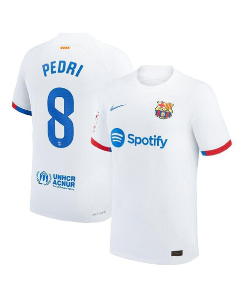 Men's Pedri White Barcelona 2023/24 Away Authentic Jersey
