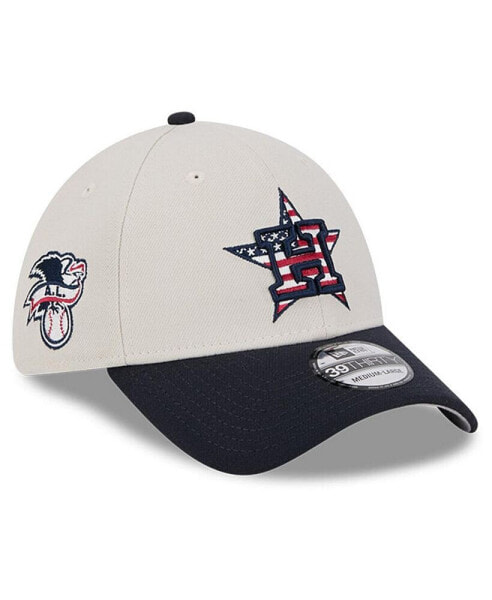 Men's Black Houston Astros 2024 Fourth of July 39THIRTY Flex Hat