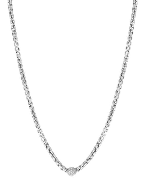 EFFY® Diamond Cluster 18" Pendant Necklace (1/10 ct. t.w.) in Sterling Silver