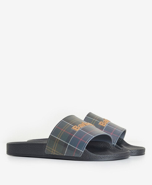 Men's Tartan Slider Beach Sandal