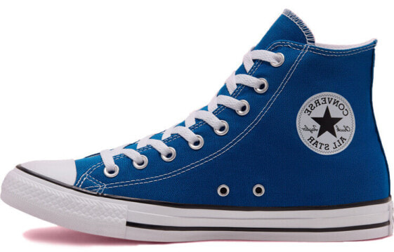 Кеды высокие Converse Chuck Taylor All Star Seasonal цвета синий и белый 164028F