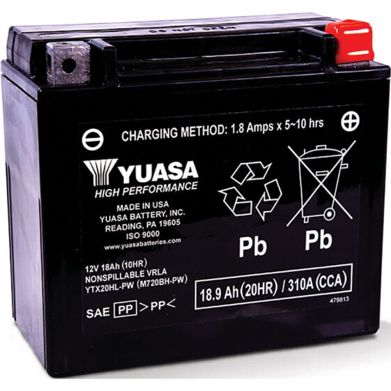YUASA BATTERY YTZ7S 6.3Ah/12V Battery