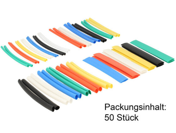 Delock 86279 - Cable tray - Black - Blue - Green - Red - Yellow - 50 pc(s)