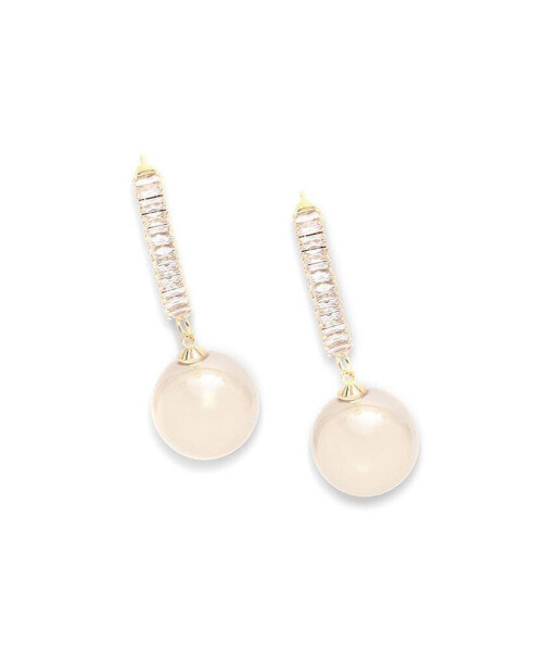 Women's Pink Stone Drop Earrings