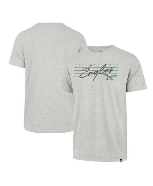 Men's Gray Distressed Philadelphia Eagles Downburst Franklin T-shirt