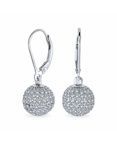 Серьги Bling Jewelry Geometric CZ Disco Ball