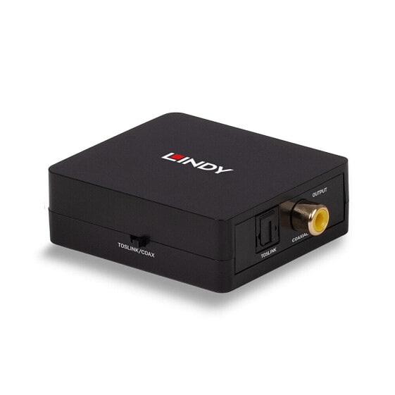 Lindy 2-way Digital SPDIF (Coaxial Toslink) Audio Converter, 192kHz, 5 V, 60.5 mm, 54 mm, 20.5 mm, 40 g