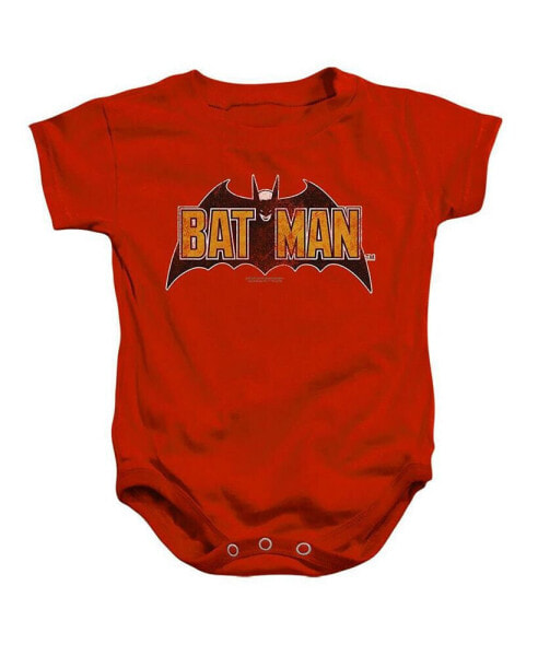 Пижама Batman Baby Girls Bat Logo On Red Snapsuit.