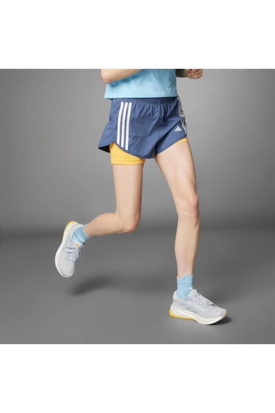 Шорты спортивные Adidas Own The Run 3-Stripes 2IN1