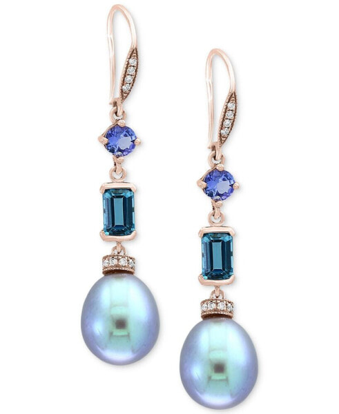 Серьги EFFY Blue Pearl & Gemstone