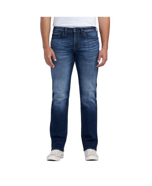 Buffalo Men's Relaxed Straight Driven Jeans in Light Medium Wash