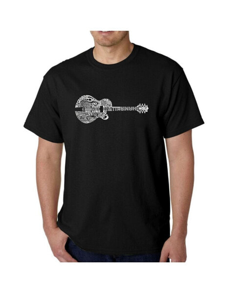 Men's Word Art T-Shirt - Country Guitar
