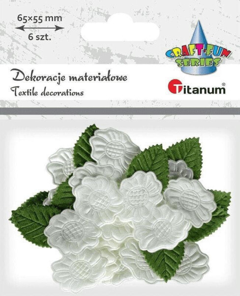 Детский творческий набор Titanum Ozdoba materiałowa Kwiaty gardenii 6 шт
